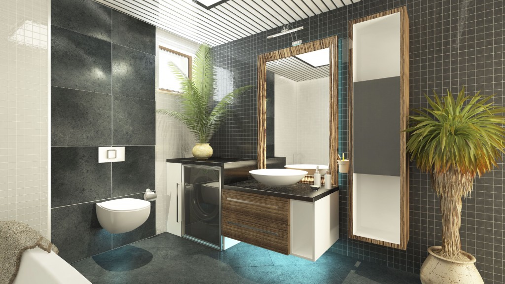 bathroom 3d interior model render