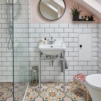 small bathroom with white tiles